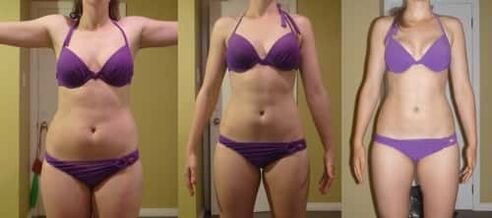 Steps of weight loss on a buckwheat diet