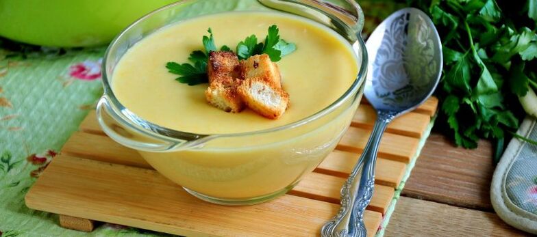 mashed zucchini soup for diet drink