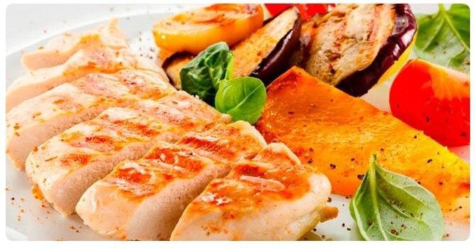 Grilled chicken fillet - a delicious dish for Chicken Day on the 6 petals diet
